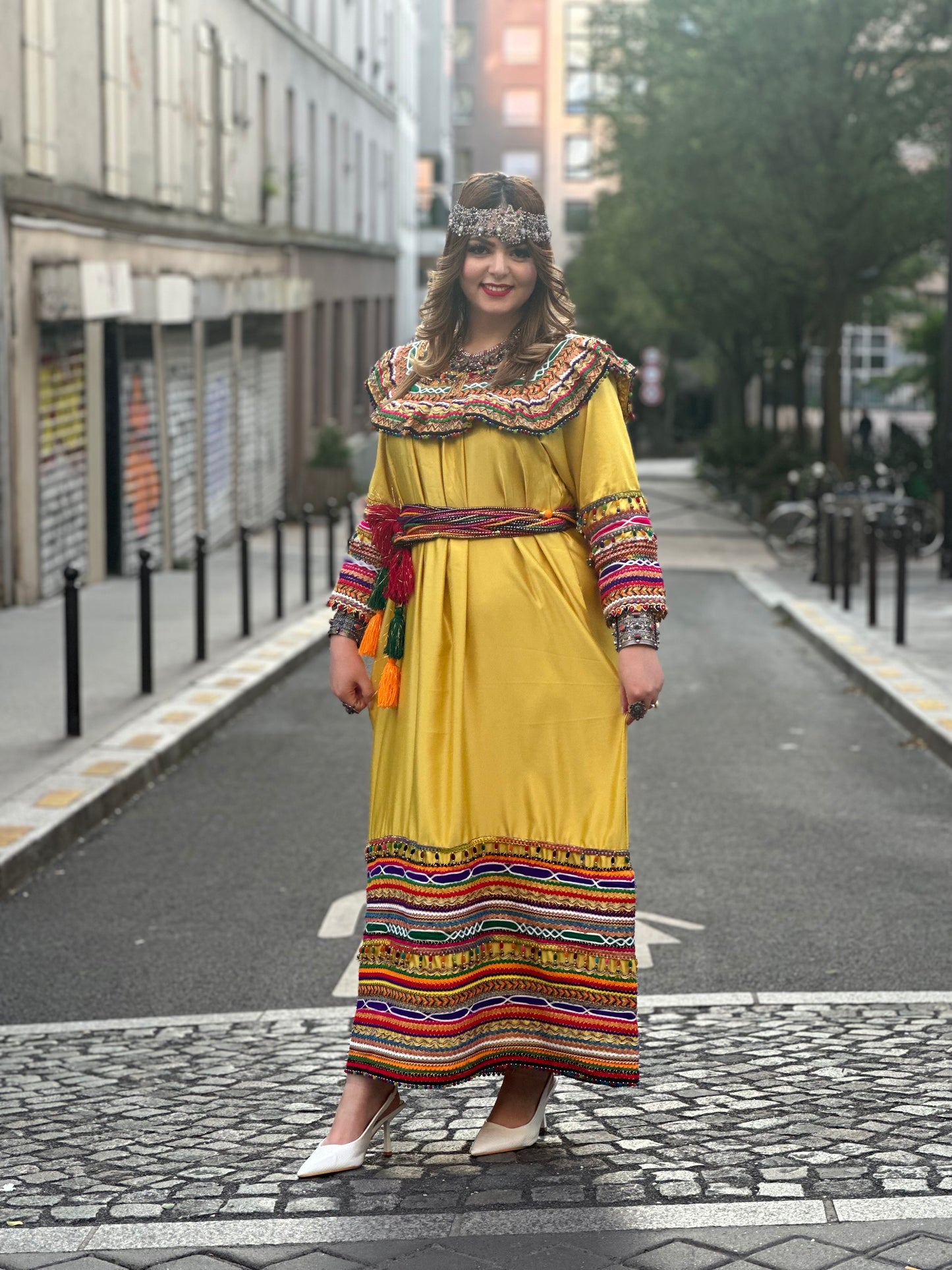 Robe kabyle jaune