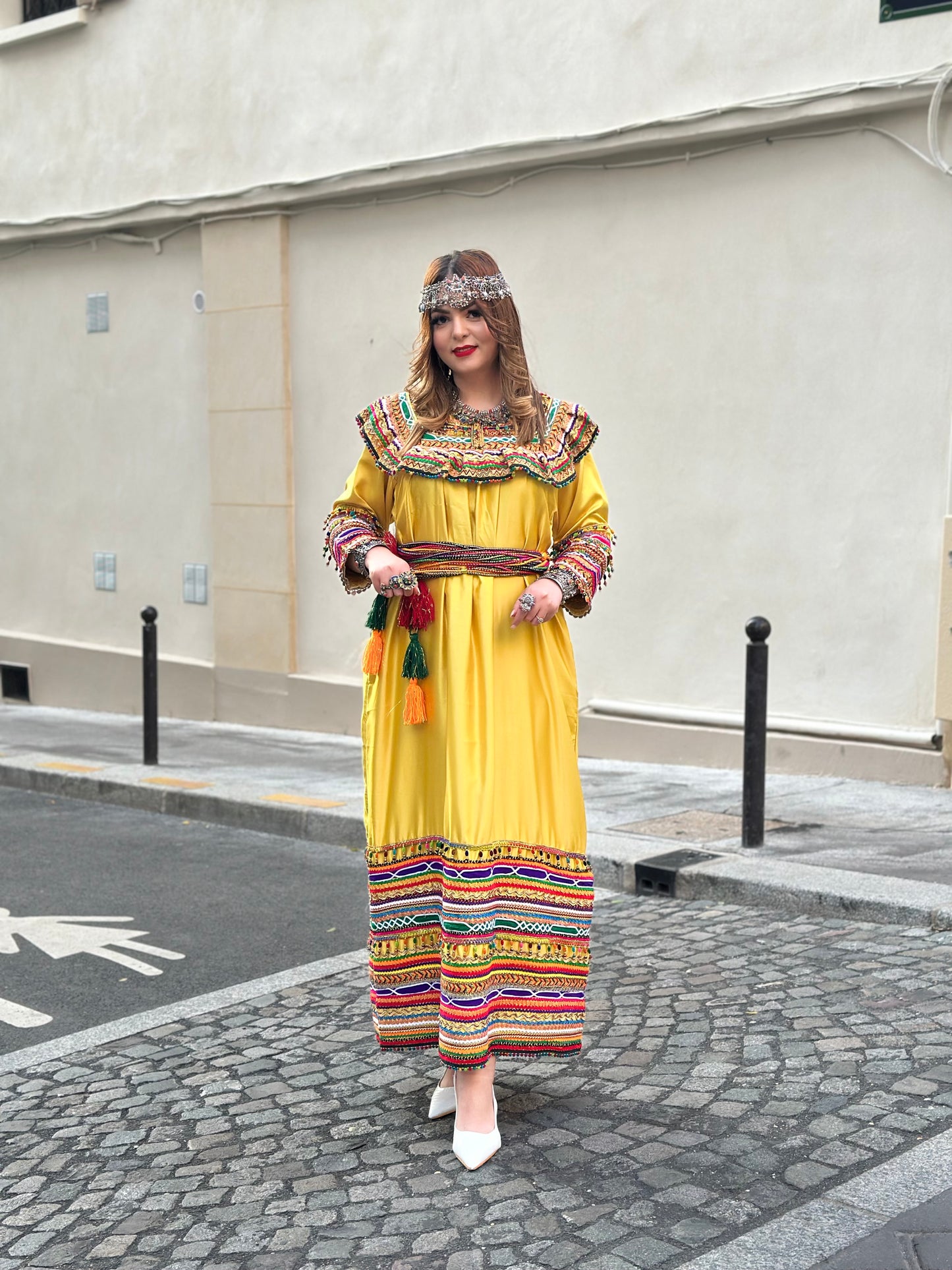 Robe kabyle jaune