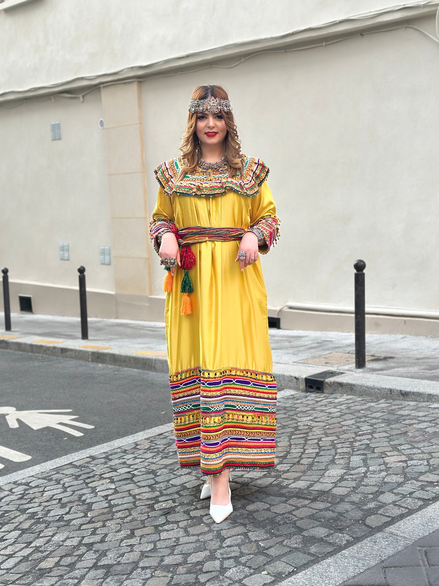 Robe kabyle jaune