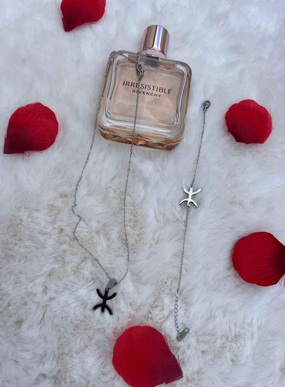 Parure collier & gourmette
