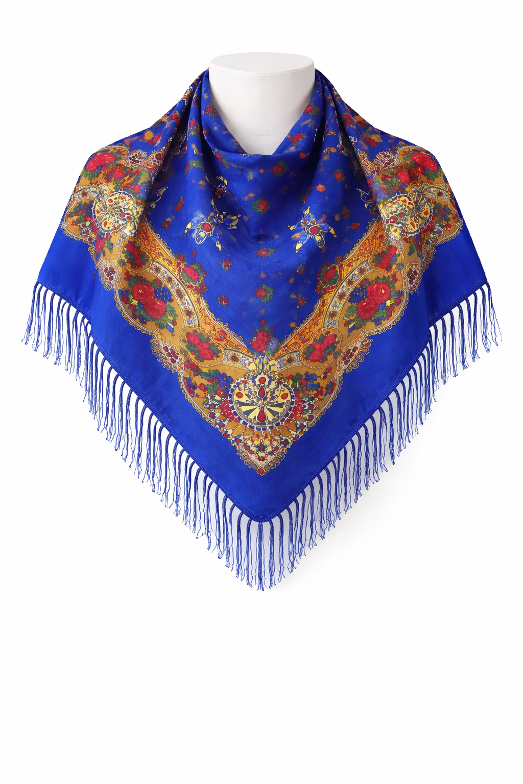 Foulard motifs berbères imprimés