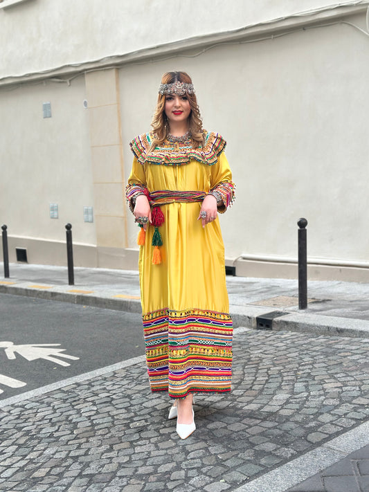 Robe kabyle jaune