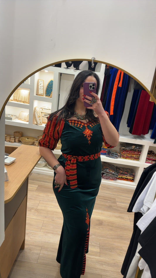 Robe katifa manches fouta